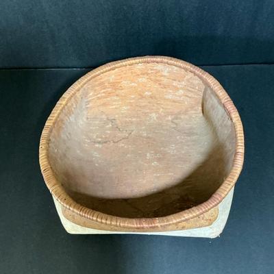 Birch Bark Basket, Native American, Vintage 