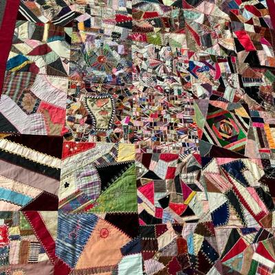 Large “Crazy Quilt” Vintage 