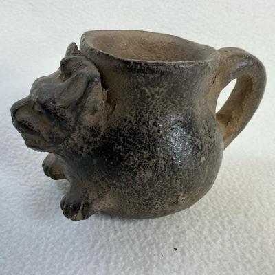 Meso American Mayan Inspired Jaguar Vessel Cup