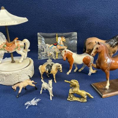 Vintage Horse Figurines:  Hagen Renaker And More, 11 Pcs
