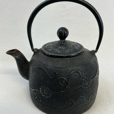 Japanese Cast Iron Tetsubin Kettle, Vintage