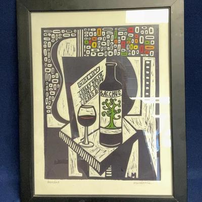 “Bacchus” By L. MacDonald, Intaglio On Paper