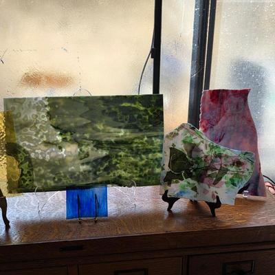 Stained glass panels