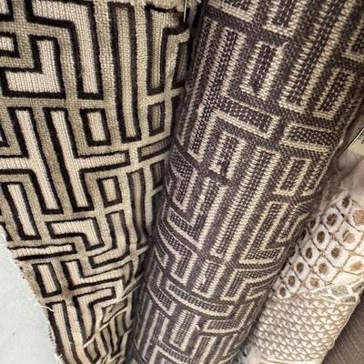 Sale Photo Thumbnail #23: Bolts of high end upholstery fabric