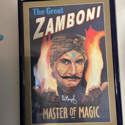 Zamboni poster signed 