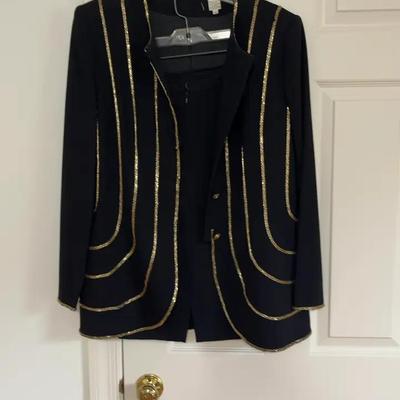 Black Suite with Gold Detailing