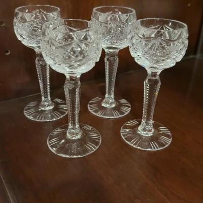 Crystal Cordial Glasses