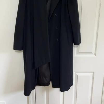 Black Overcoat A. Sachs for Perlette