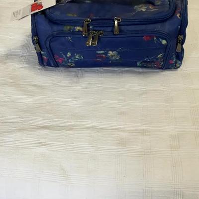 Trolley Lug Floral Cosmetic Bags