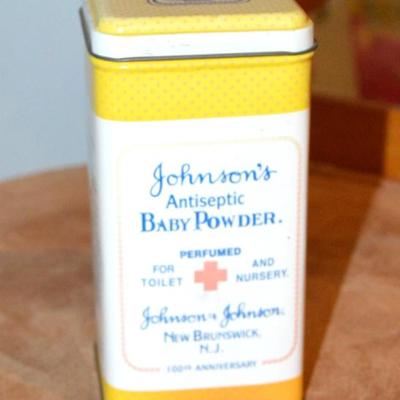 Sale Photo Thumbnail #333: Vintage Johnsons Baby Powder TIn 