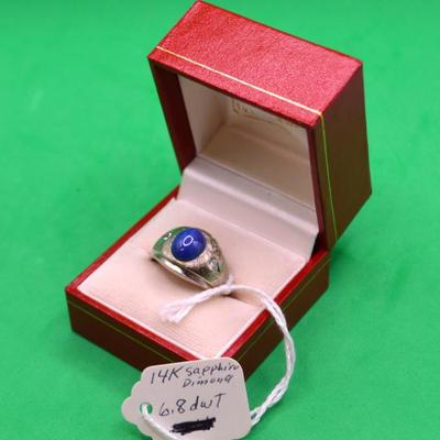 Sale Photo Thumbnail #423: 14k Sapphire Ring 