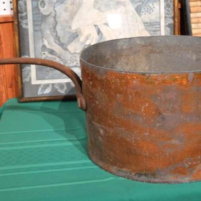 Sale Photo Thumbnail #291: Large Vintage Copper Pot 