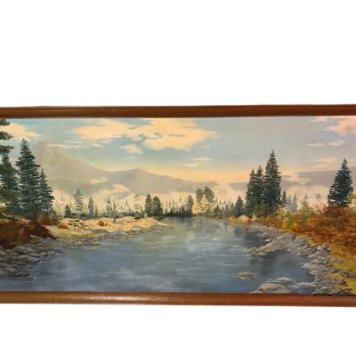 MCM Painting “Morning Mist Wenatchee River” by Roberta Rust