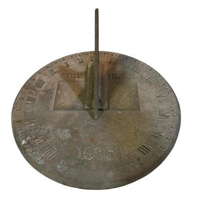 1935 Cast Metal Sun Dial