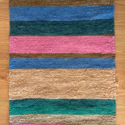 Sale Photo Thumbnail #45: Woven rug, 24 x 36”