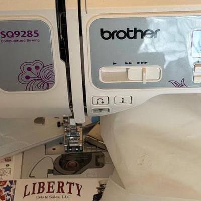 The Brother SQ9285 is a computerized sewing and quilting machine that offers 205 built-in stitches, including 55 alphanumeric stitches...