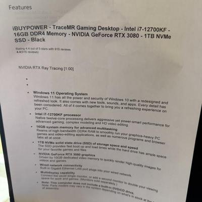 The iBUYPOWER Trace MR Gaming Desktop is a configurable pre-built gaming PC known for its distinctive case with a partial mirror finish...