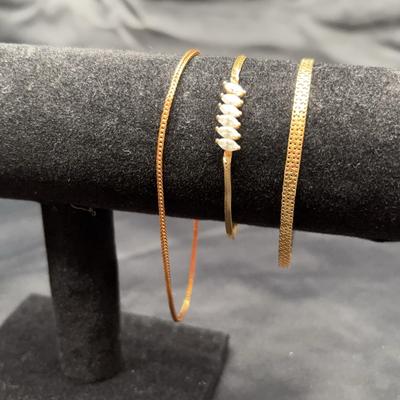 Yellow Gold 14k Bracelets & Anklet | Total Weight 11.17g