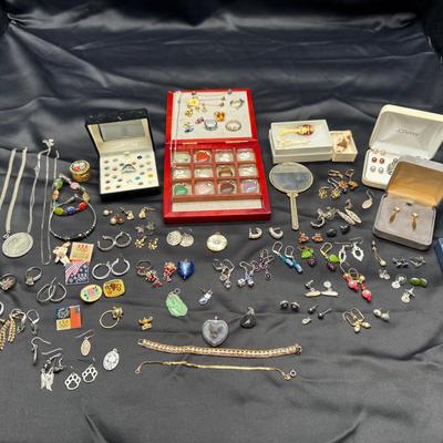 Costume Jewelry | Color of Life Mood Ring, Stones, Earrings, Rings And More| 90+ Pieces