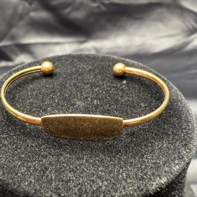 Yellow Gold 14k Kitsinian Baby Cuff Bracelet | 2.43g Total Weight 