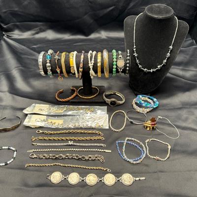 Bracelet & Necklace Lot | Vintage, Costume & Buffalo Nickel Coin Jewelry