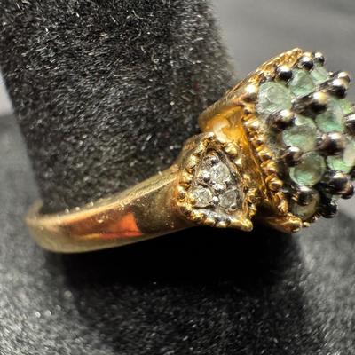 Yellow Gold 14k Ring With Stones | 2.78g Total Weight | Size 7