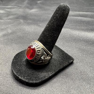 Jostens Del Monte High School Class Ring | 1983 | Red Stone | Stamped 10KP  
