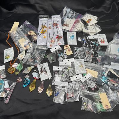 Murano Like Art Glass Jewelry Lot | Necklaces, Pendants, Earrings & Figurative Designs