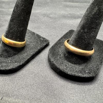 Yellow Gold 10k Wedding Bands | 9.16g Total Weight