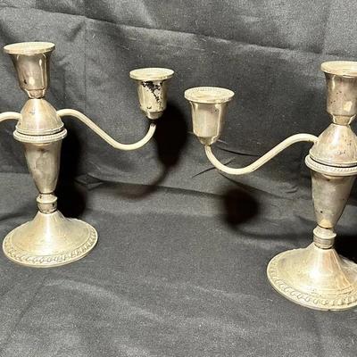 Dunchin Creations Weighted Sterling Silver Candlabras 