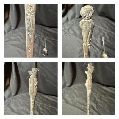 Vintage Children’s Silverware, Hop along Cassidy, Campbell’s soup, Yogi & Huckleberry Hound