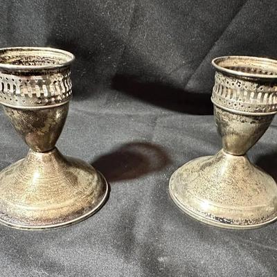 Pair Of Duchin creations Weighted Sterling Silver Candlesticks