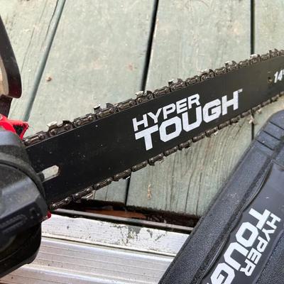Hyper Tough 14” Electric Chainsaw And Cordless Trimmer 