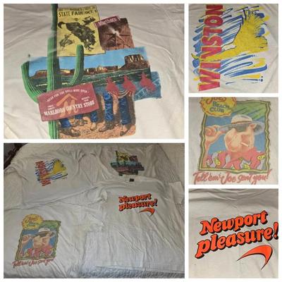 Vintage Cigarette T Shirts; Camel, Winston, Marlboro