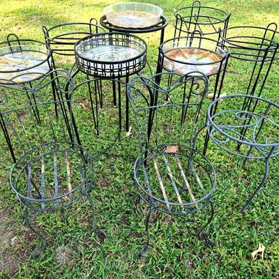 Metal Plant Stands Garden Decor Lot