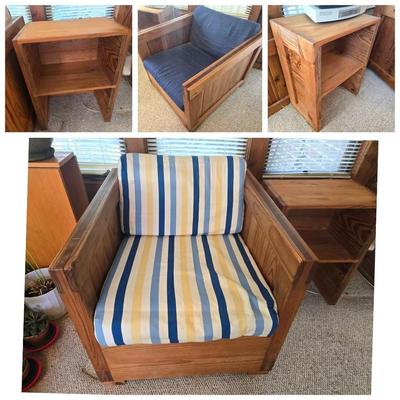 This End Up Furniture 5 Pc Set; Chairs, End Tables