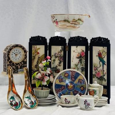 Vintage Asian-Inspired Miniature Decorative Items