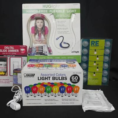 Lighting & Electrical Bundle – Dimmers, Switches, Bulbs, String Lights & More