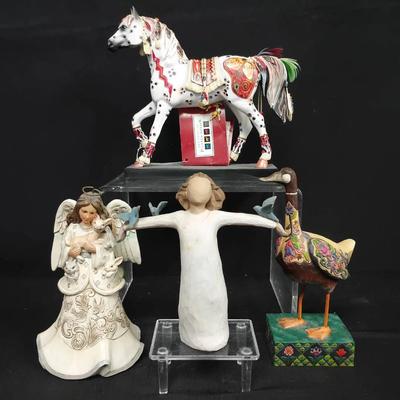 Collection of Decorative Figurines – Painted Ponies, Jim Shore & Willow Tree