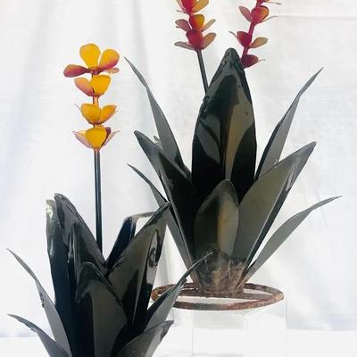 Metal Agave Yard Art