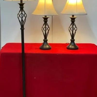 Allen + Roth Clairiby Lamp Set