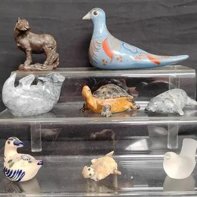 Animal Figurines Soapstone, Pottery And More 