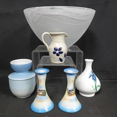 Collection of Decorative Vases, Bowls & Pitcher – Limoges, Portmeirion, Scandinavian & More