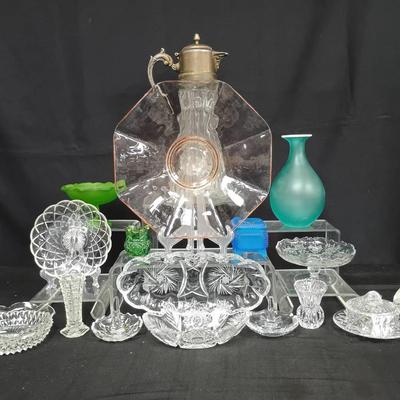 Vintage & Antique Glassware Collection – Crystal Bowls, Pressed Glass Compotes & More
