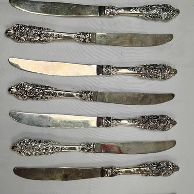 1881 Rogers Oneida Baroque Rose Silver Plated Flatware Knives