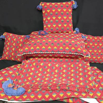 Colorful Southwestern-Style Pillow & Textile Set