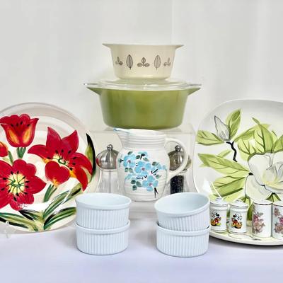 Vintage Pyrex Set, Dansk Ramekins (4) And More