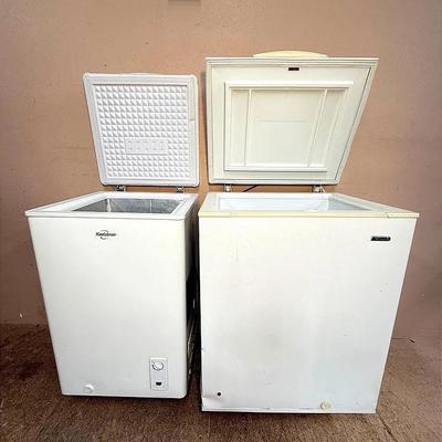 Lot of 2 Compact Chest Freezers – Kenmore & Koolatron