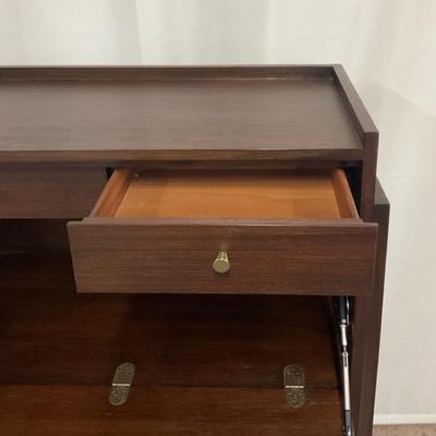 Mid-century Loyola Secretary Desk By Ethan Allen 