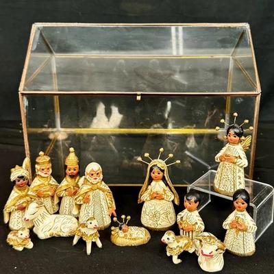 Mexican Folk Art Nativity Set! 